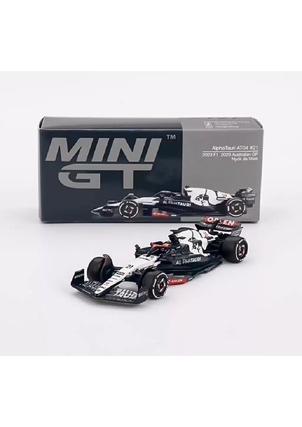 Mini Gt 1/64 Alphatauri AT04 Nyck De Vries 2023 F1 2023 Australian Gp MGT00727