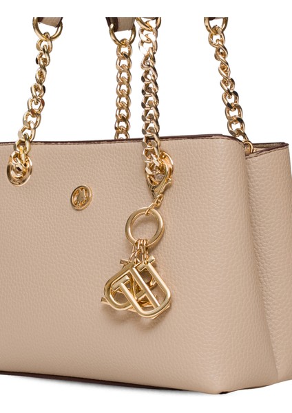 Bej-Bordo U.s. Polo Assn. Kadın Omuz Çantası US25539 fiyatları