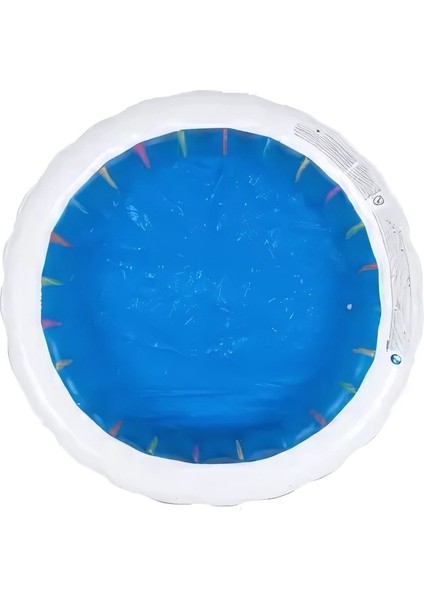 A-060 Pencereli Renkli Kristal Şişme Havuz 190X50 Gökkuşağı Desen modelleri