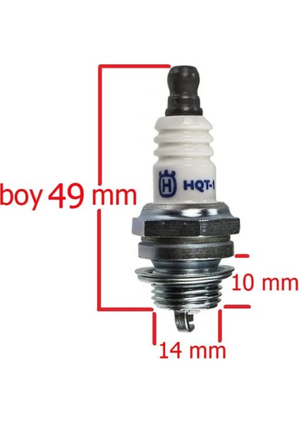 Buji Hqt-1 14 mm 2 Zamanlı Buji 10 Adet (Motorlu Testere-Tırpan) fiyatları