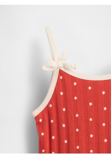 Kız Bebek Kırmızı Pointelle Askılı Atlet fiyatları