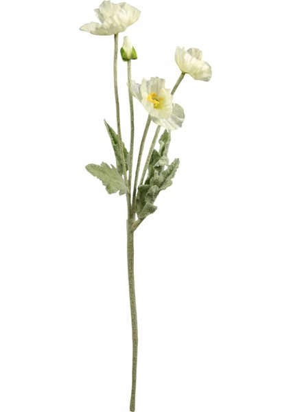 Yapay Anemon Çiçeği Beyaz 58 cm