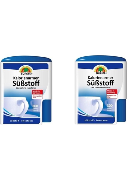 2'li Sunlife Sweetener Tatlandirici 300 Tablet