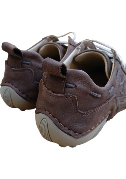 Siyah Hakiki Deri Casual Sneaker Ortopedik Spor Ayakkabı Günlük Yumuşuk Taban Rahat Kalıp Ahtapot Model