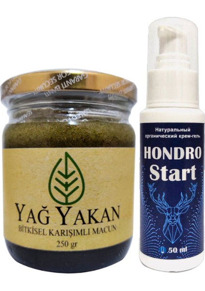 Yağyakan Macun 250 ml + ile Yanında Hondro Star Sırt Bel Kas Iskelet Harici Uygulama Kremi 50 ml