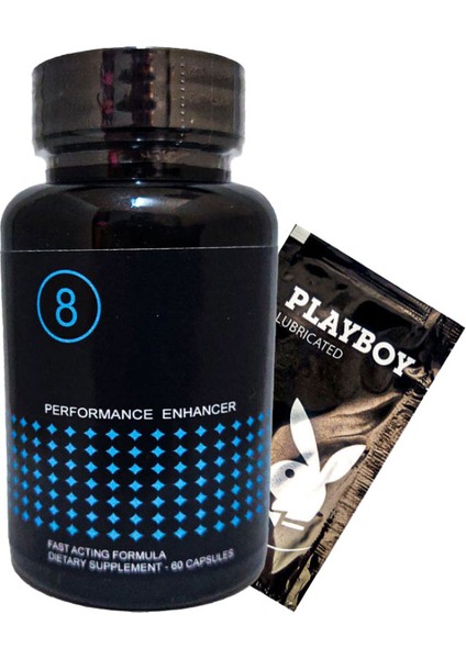 8performance Enhancer Erkeklere 60 Lı Özel Perfor.mans Destekleyici BRK:002 + H.ediye Playboy Kaydıran Jel