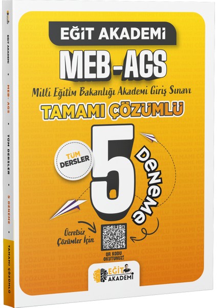 Meb-Ags Tamamı Çözümlü 5 Deneme