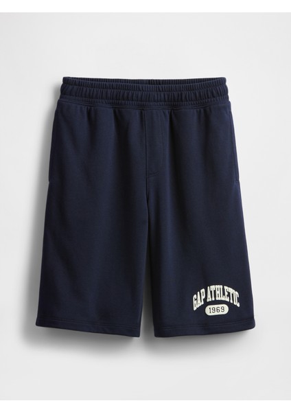 Erkek Çocuk Siyah Vintagesoft Athletic Gap Logo Easy Şort