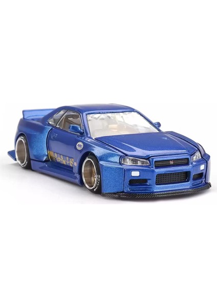 Mini Gt 1/64 Kaidohouse x Minigt Nissan Skyline Gt-R (R34) Kaido Works V2 Aero Shınjuku V2