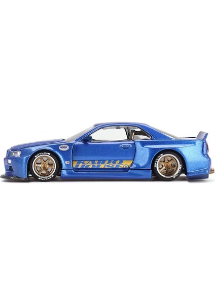 Mini Gt 1/64 Kaidohouse x Minigt Nissan Skyline Gt-R (R34) Kaido Works V2 Aero Shınjuku V2