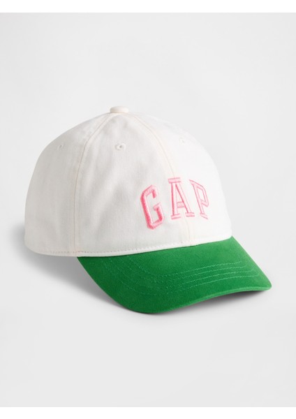 Kız Çocuk Yeşil Gap Logo Beyzbol Şapkası