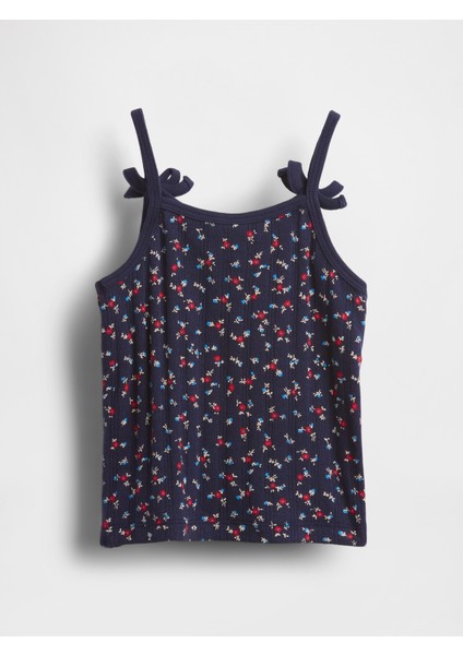 Kız Bebek Lacivert Pointelle Askılı Atlet modelleri