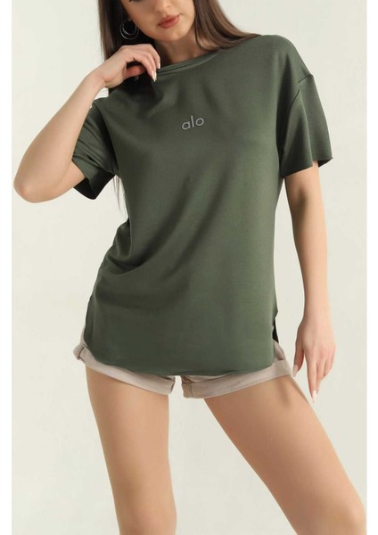 Oversize Kısa Kollu Kadın T-Shirt-Al@ fırsatları