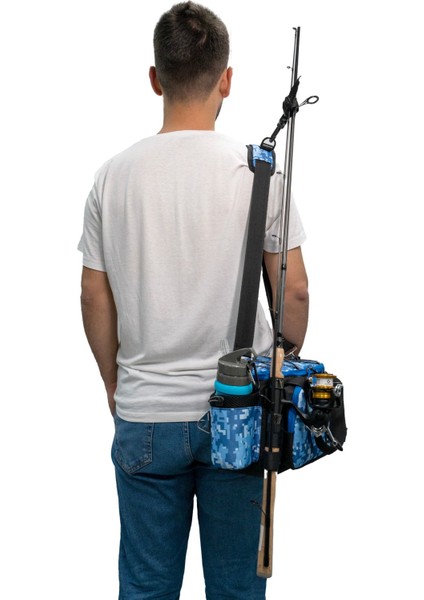 Blue Camo Balıkçı Çantası modelleri