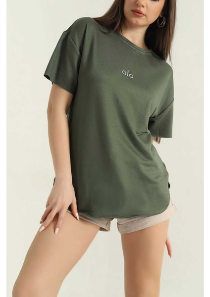 Oversize Kısa Kollu Kadın T-Shirt-Al@ modelleri
