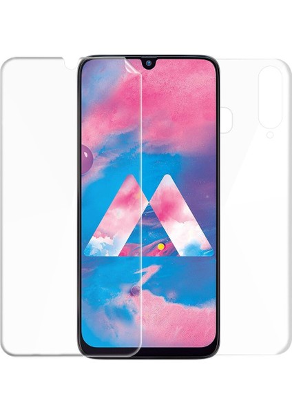 Samsung Galaxy M30 ile Uyumlu Ön Arka Koruma Full Body Jelatin
