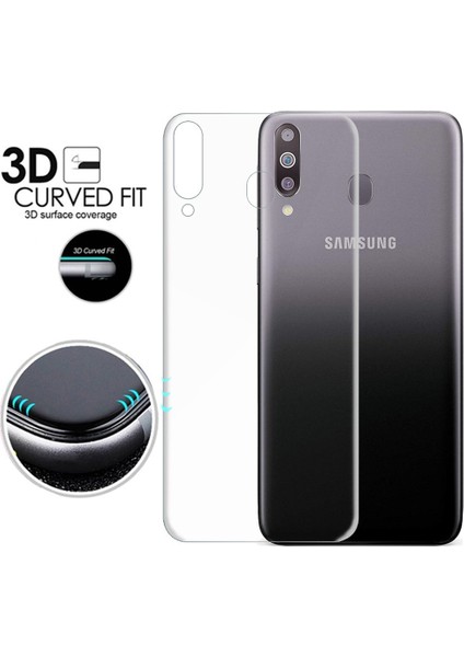 Samsung Galaxy M30 ile Uyumlu Ön Arka Koruma Full Body Jelatin