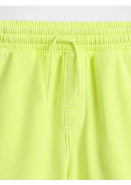 Erkek Çocuk Limon Sarısı Fleece Pull-On Şort