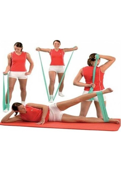 2 Adet Pilates Kursu Dersi Için Pilates Bandı Direnç Jimlastik Lastiği