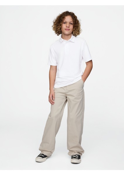 Erkek Çocuk Beyaz Gapfit Tech Performans Polo T-Shirt modelleri