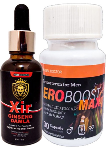Bay Bayan Özel Karışım Hareketleyici Içecek + Yanında Ero Boost Max Testo Erkeklere Özel 30 Lu Caps