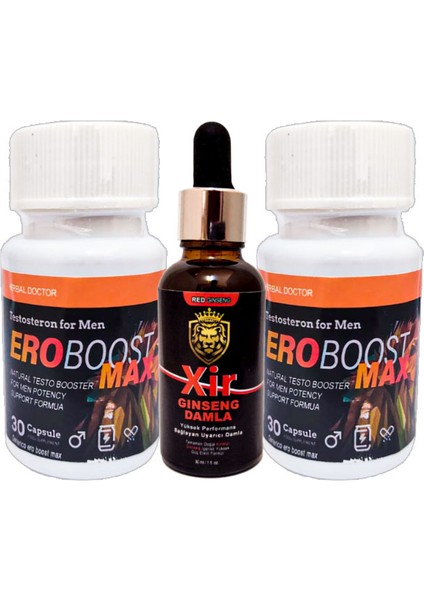 Kadına ve Erkeğe Özel Karışım Hareketleyici Içecek + Yanında 2 Tane Ero Boost Max Testo Erkeklere Özel 30 Lu Caps