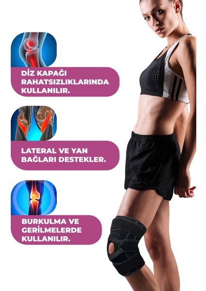 Patella Ligament Destekli Dizlik, Menüsküs, Kas, , Kronik Ağrılar Koruma 2 Adet
