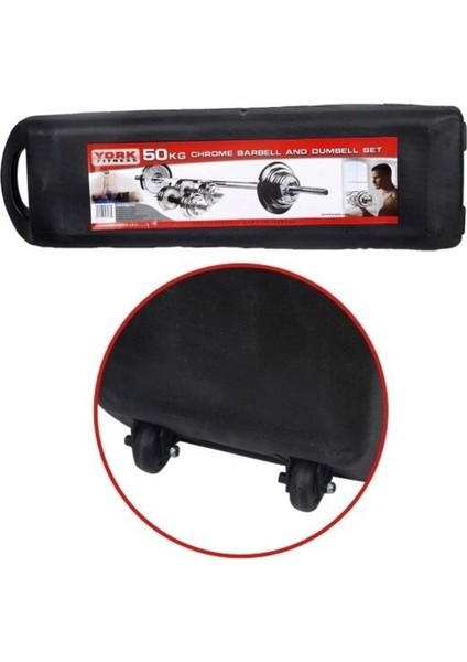 50 kg Krom Döküm Çantalı Dambıl Bar Set CKS19