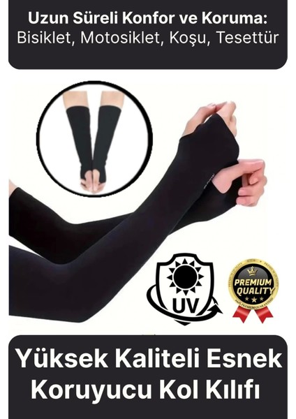 Kaliteli Uzun Kumaş Esnek Spor Bisiklet Motosiklet Koşu Tesettür Güneş Anti Uv Koruyucu Kol Kılıfı