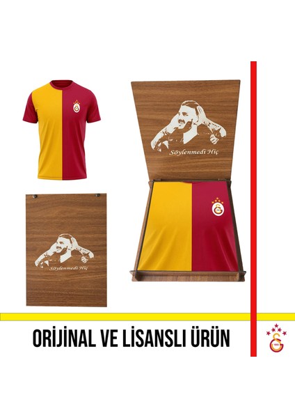 Lisanslı 5 Yıldızlı Sarı Kırmızı Özel Yetişkin T-Shirt Icardi Ahşap Kutulu