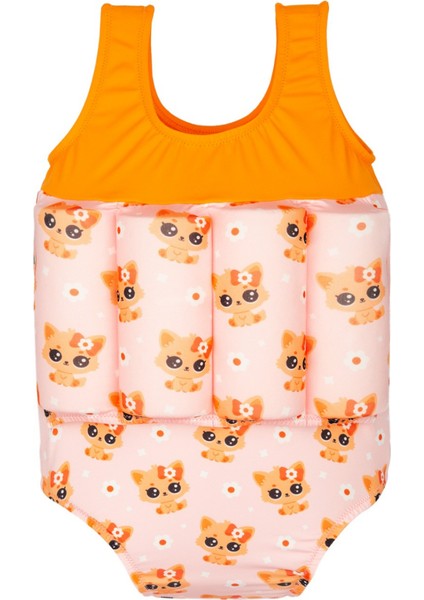 Swimfoam Kitty Yüzmeye Yardımcı Batmaz Kız Çocuk Mayosu