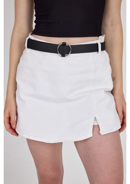 Siyah Yuvarlak Tokalı Kemer 433 modelleri