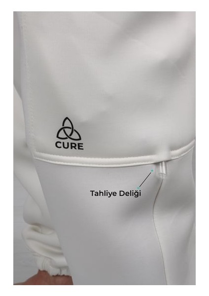 Cure Adaptif Hasta Bakım ve Tedavi Pantolonu Beyaz