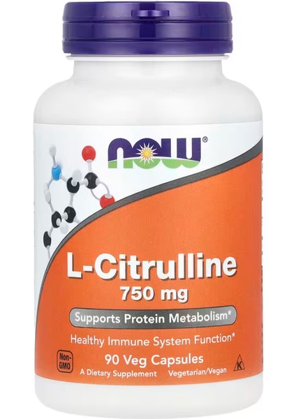 L-Citrulline, 750 Mg, 90 Veg Capsules