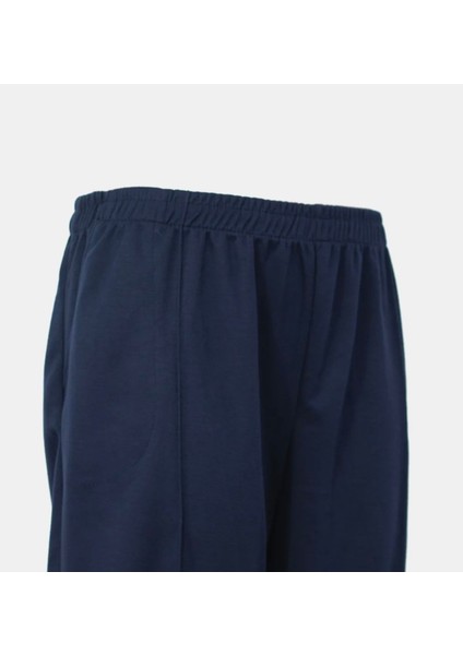 Kadın Beli Lastikli Önü Dikişli Cepli Dar Paça Pantolon