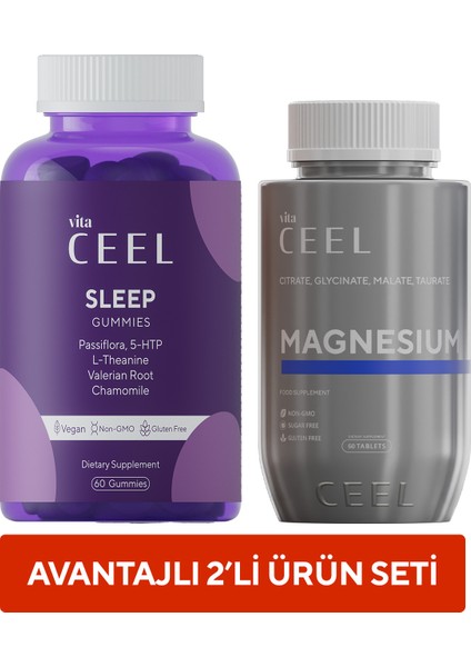 2’li Magnezyum Tablet Çiğnenebilir Uyku Vitamini