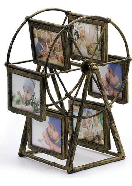 Ahşap Dekoratif Resim Albümü Dönme Dolap Şeklinde Resim Albümü Ahşap Hediyelik