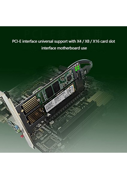 Sagrado M.2 Nvme&ngff Çift Yuvalı Adaptör Kartı, M.2 Nvme&ngff - Pcie Sata Genişletme Kartı, M Key/b Key Sabit Diski (Yurt Dışından)