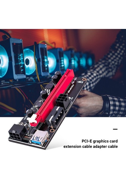 Sagrado 8 Adet VER009S USB 3.0 Pci-E Adaptör Kartı Express 1x 4x 8x 16X Genişletme Adaptör Kartı Adaptörü Sata 6-Pin Güç Kablosu A (Yurt Dışından) indirimleri