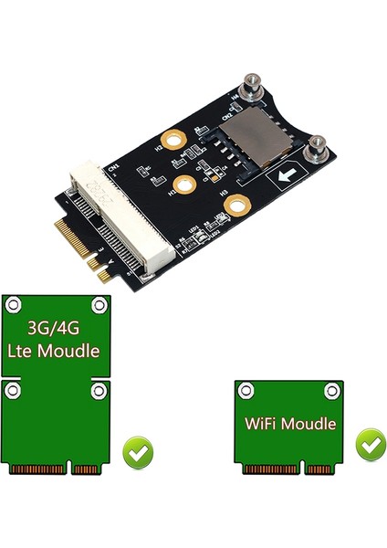 Sagrado Mini Pcı-E - Ngff M.2 Anahtar A/e Adaptör Yükselme Kartı, Wifi/wwan/lte Modülü Için Yuva ile Win Linux'u (Yurt Dışından)