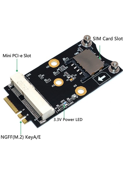 Sagrado Mini Pcı-E - Ngff M.2 Anahtar A/e Adaptör Yükselme Kartı, Wifi/wwan/lte Modülü Için Yuva ile Win Linux'u (Yurt Dışından)