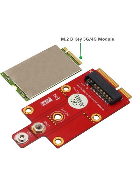 Sagrado 3g / 4g / 5g Modülü Için M.2 Anahtar B - Mini Pcı-E Adaptörü, 3042/3052 Tip M.2 Anahtar B Kart Boyutunu (Yurt Dışından) modelleri