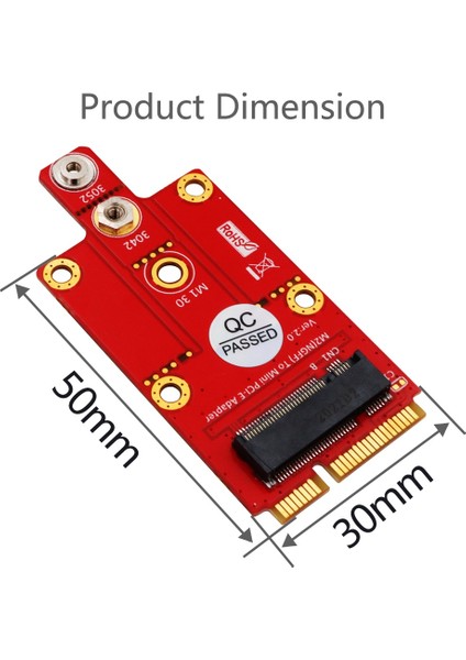 Sagrado 3g / 4g / 5g Modülü Için M.2 Anahtar B - Mini Pcı-E Adaptörü, 3042/3052 Tip M.2 Anahtar B Kart Boyutunu (Yurt Dışından) fırsatları