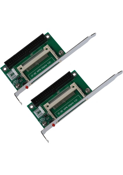 2x Flash Kart - 40 Pins Ide 3,5 Inç Erkek Adaptör Dönüştürücü W Braket Montajı (Yurt Dışından)