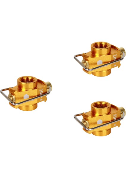 3x Kamp Tasarrufu Artı Dönüştürücü Shifter Dolum Düz Tank Dönüşüm Adaptörü Kamp Adaptör Vanası, Altın (Yurt Dışından)
