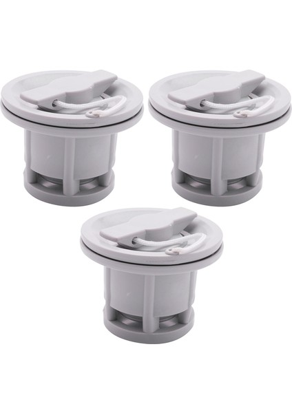 3x 6 Delikli Şişme Bot Raft Botla Sürüklenen Kano Hava Valfi Adaptör Kapağı (Yurt Dışından)