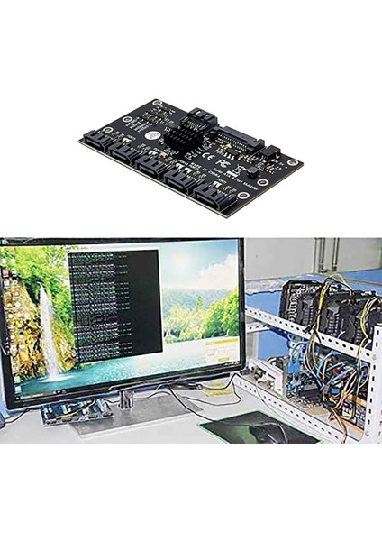 Sagrado Sata 1 Ila 5 Sabit Sürücü Adaptör Kartı JMB575 Sata-Iıı Bağlantı Noktası Çoğaltıcı Genişletme Kartı, Sata3.0 Genişletme Sata Kablosunu (Yurt Dışından) indirimleri