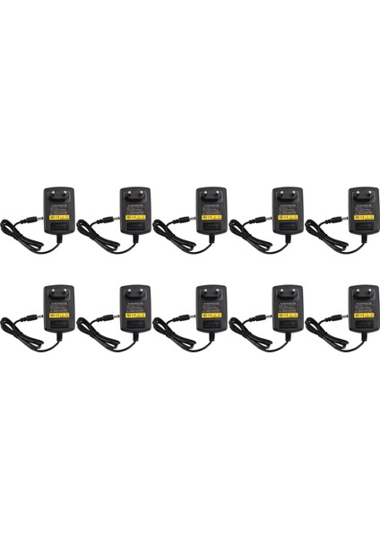 10X Şarj Cihazı Abd Tak Ac 110V 220V Dönüştürücü Dc 24V 1A Güç Kaynağı Adaptörü Siyah (Yurt Dışından)
