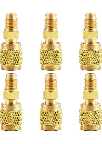 6x Adaptör Kablosu Boru Konnektörü R22 R134A To R32 R410A Boyutu 1/4 Inç 5/16 Inç Klima Florür Tüp Adaptörü (Yurt Dışından)