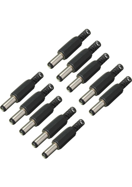 10 Adet 5.5mm x 2.5mm Erkek Dc Güç Fişi Soket Adaptör Adaptör Konnektörü (Yurt Dışından)